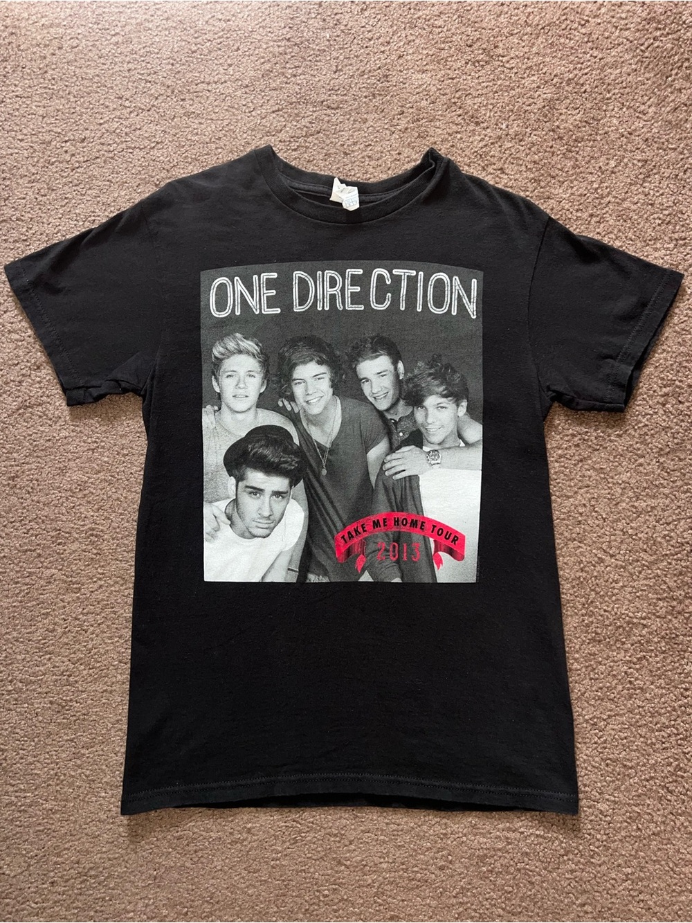 One Direction Black Take Me Home Tour Tee